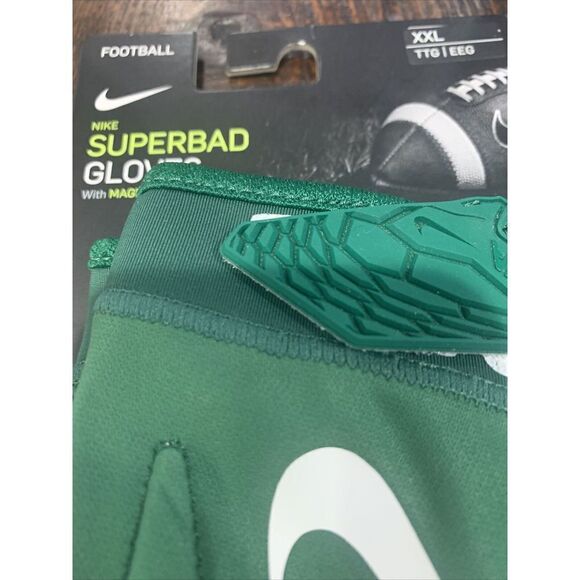 NIKE SUPERBAD 5.0 XXL NFL NEW YORK JETS PADDED FOOTBALL GLOVES CK2884 327 - Picture 2 of 4